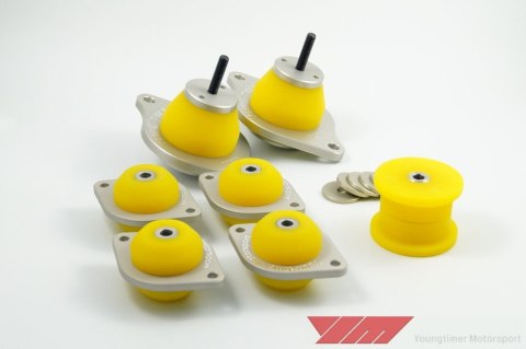 Drivetrain mounts Audi S2 / Audi quattro full set silver (5 speed gearbox)