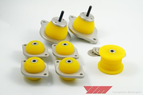 Drivetrain mounts Audi S2 / Audi quattro full set silver (5 speed gearbox)