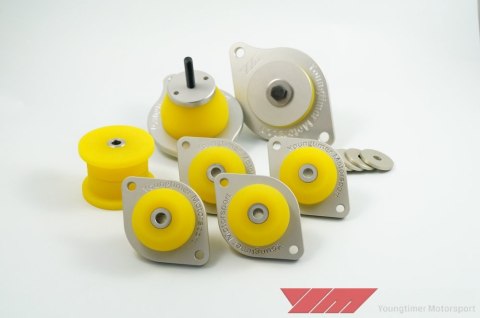 Drivetrain mounts Audi S2 / Audi quattro full set silver (5 speed gearbox)