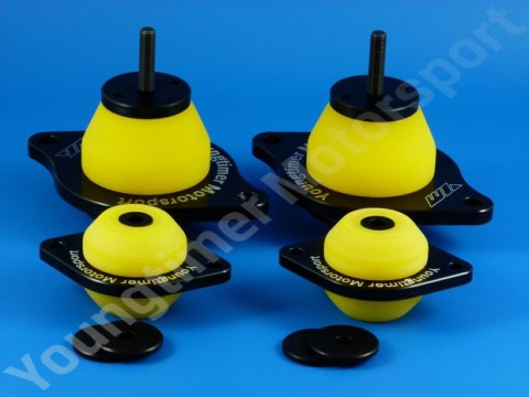 Engine and gearbox mounts Audi S2 / Audi quattro black (5 speed gearbox)