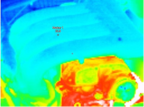 Phenolic spacer for Volvo 850 2.5l 5 cylinder Fuel Injected 1993, 1994, 1995